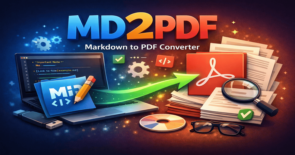 MD2PDF - Free Online Markdown to PDF Converter with Cyrillic Support